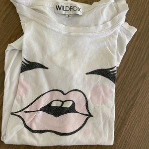 Lip short sleeve tee in white!